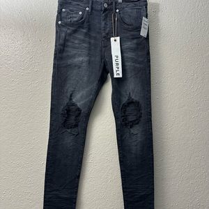 Purple Brand Men's Ripped Knee Blow Out Slim Denim Jeans Size 29 P002